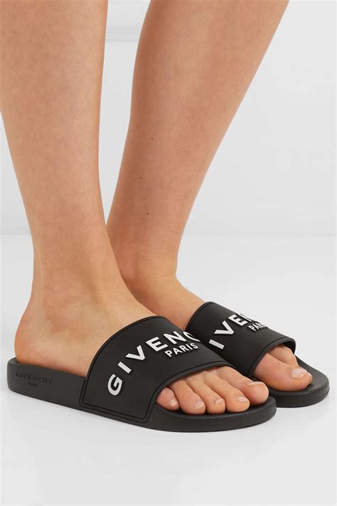 givenchy printed rubber slides|Givenchy sandals.